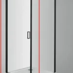 Sanotechnik ELITE BLACK lengőajtó 80 cm T80BSanotechnik Olcsóbb