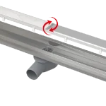 ALCA (Alcaplast) APZ13-DOUBLE9 Fit and Go 95 cm zuhanyfolyóka, forgatható rács APZ13-DOUBLE9-950Alcaplast Expressz szállítás