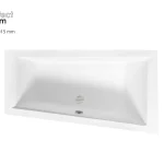 Népszerű Besco INTIMA SLIM 160x90 cm jobbos aszimmetrikus kád, fehér WAIT-160-SPBesco