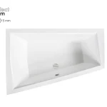 Nézd meg most Besco INTIMA DUO SLIM 180x125 cm balos aszimmetrikus kád, fehér WAID-180-SLBesco