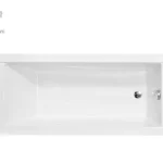 Kedvezményes ár Besco MODERN SLIM 180x80 cm egyenes kád, fehér WAM-180-SLBesco