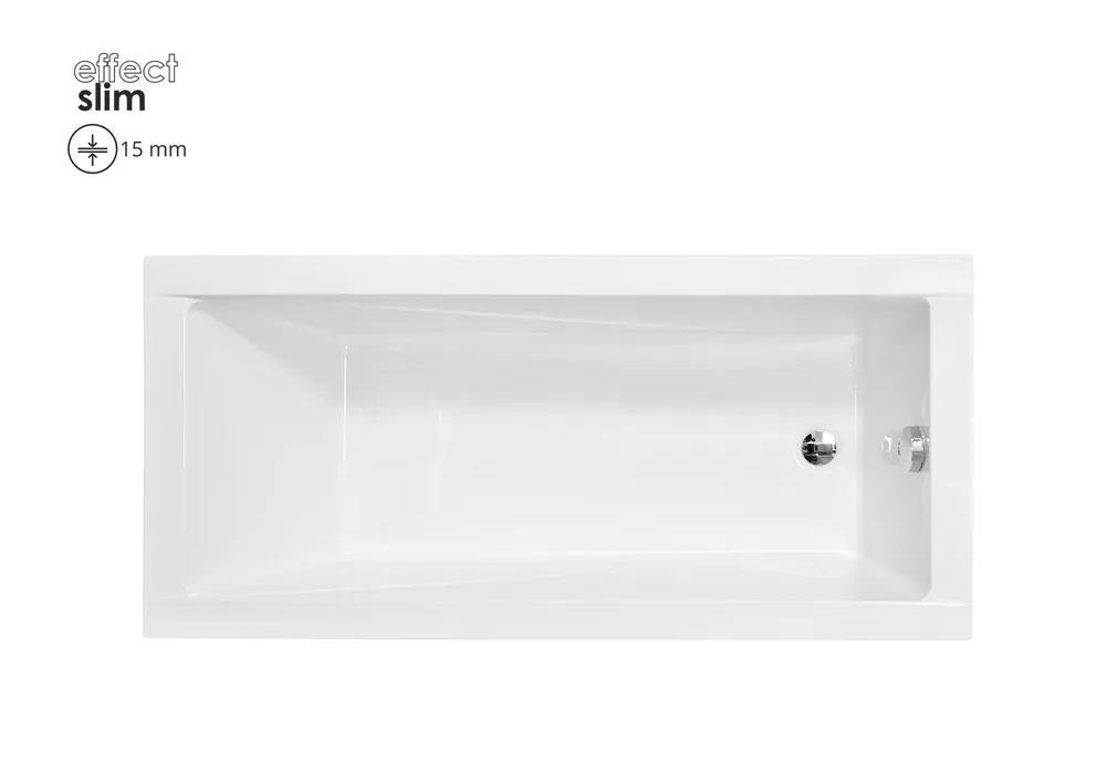 Kedvezményes ár Besco MODERN SLIM 180x80 cm egyenes kád, fehér WAM-180-SLBesco