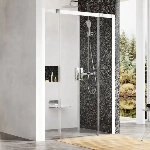 Gyors kiszállítás Ravak Matrix MSD4-140 cm-es zuhanyajtó fehér+Transparent 0WKM0100Z1Ravak