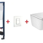 Grohe Rapid SL falsík alatti wc tartály komplett szett SZP-GR69 (38528001, 38732SH0, Roca-A34647L000, Roca-A80147200B)Grohe Vásárlói kedvenc