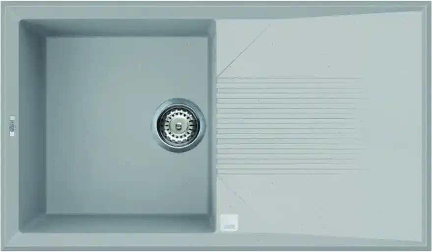 Rendeld meg most Elleci Tekno 400 egy medence csepegtetővel gránit mosogató M79 Aluminum LMT40079Elleci