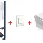 Kihagyhatatlan ajánlat Grohe Rapid SL falsík alatti wc tartály komplett szett SZP-GR66 (38528001, 38732SH0, Roca-A346640000, Roca-A801640004)Grohe
