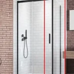 Radaway Idea Black S1 75 J fekete zuhanykabin oldalfal 387049-54-01RRadaway Árengedmény