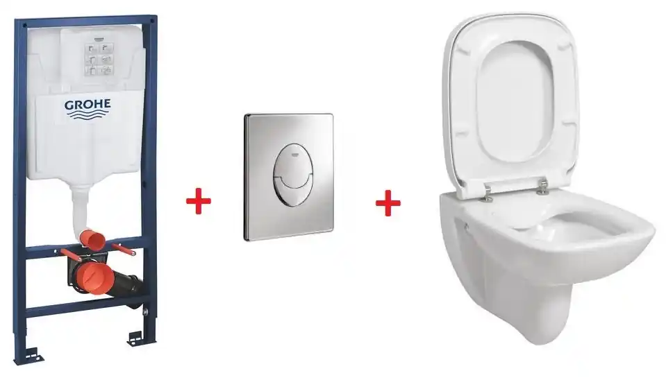 Grohe Rapid SL falsík alatti wc tartály komplett szett SZP-GR45 (38528001, 38505000, Roca-A34699L000, Roca-A8019D0004)Grohe Gyors szállítás