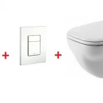 Ajánlat Grohe Rapid SL falsík alatti wc tartály komplett szett SZP-GR55 (38528001, 38732SH0, Duravit-22100900002, Duravit-0067310000)Grohe