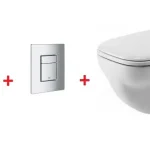 Kihagyhatatlan ajánlat Grohe Rapid SL falsík alatti wc tartály komplett szett SZP-GR79 (38528001, 38732000, Duravit-22100900002, Duravit-0067390000)Grohe