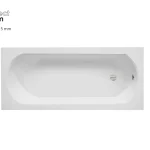Besco INTRICA SLIM 150x75 cm egyenes kád, fehér WAIN-150-SLBesco Azonnali szállítás