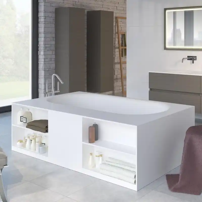 Olcsó Riho Burgos Solid Surface 180x102 cm szabadonálló kád BS42 (BS4200500000000)Riho