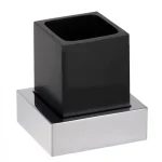 Akció Sapho BEMETA GAMMA fali fogkefetartó, 115x115x95mm, króm/fekete 145411012Bemeta