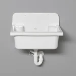 Szuper akció AQUALINE Fali kiöntő, szifonnal, 55x37cm, PVC, fehér PI5052Aqualine