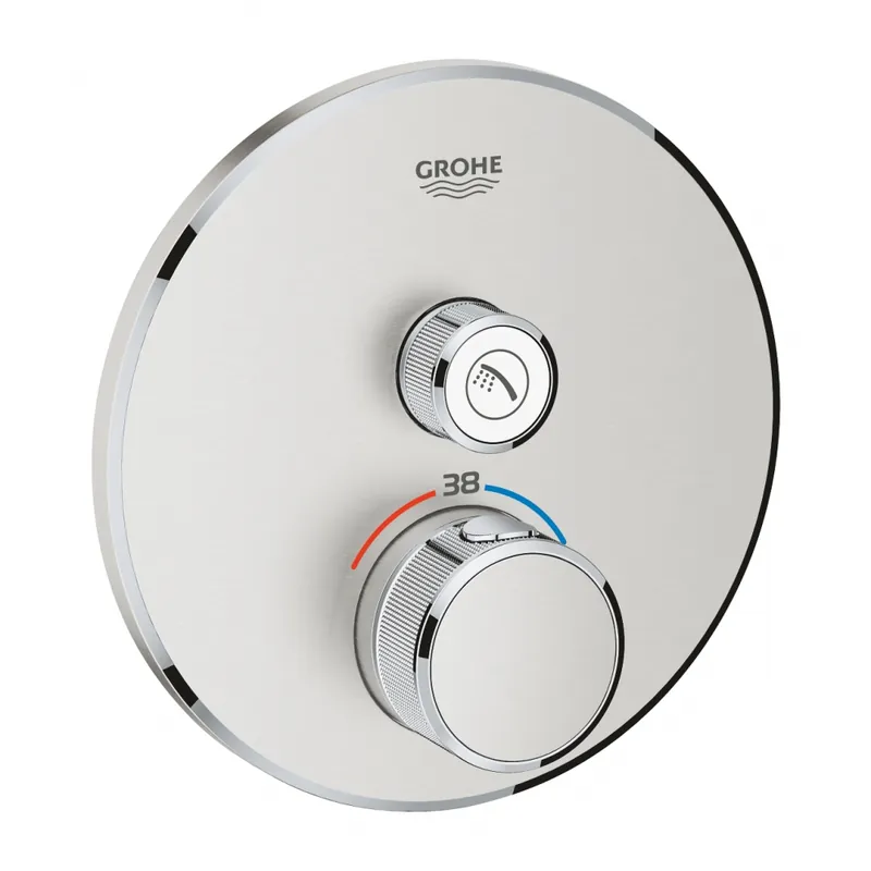Ajánlat GROHE Grohtherm SmartControl termosztátos színkészlet, matt szuperacél 29118DC0Grohe