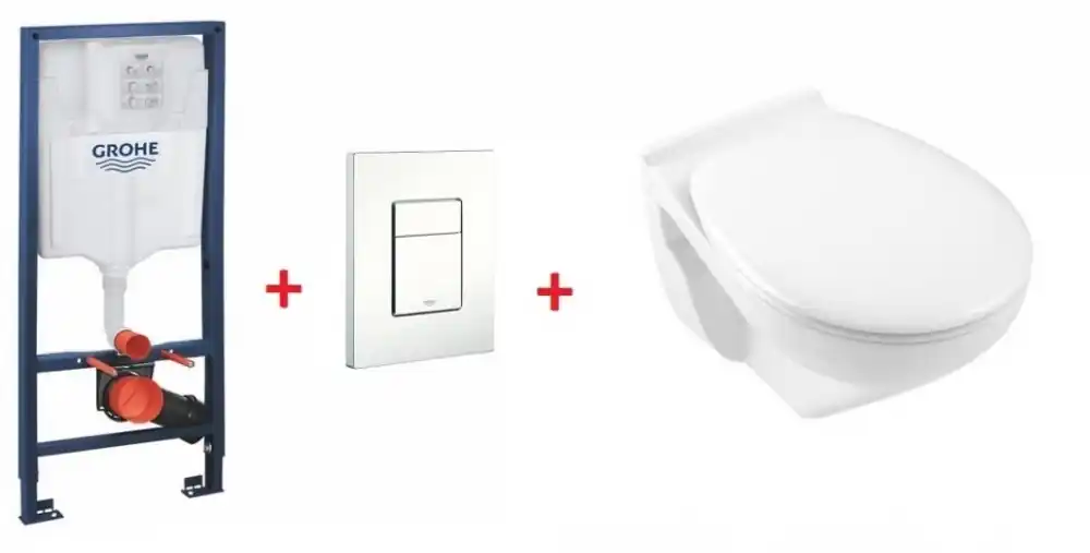 Grohe Rapid SL falsík alatti wc tartály komplett szett SZP-GR47 (38528001, 38732SH0, Alföldi-7047R001, Alföldi-87809501)Grohe Azonnal elérhető