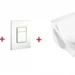 Legkelendőbb Grohe Rapid SL falsík alatti wc tartály komplett szett SZP-GR46 (38528001, 38732SH0, Alföldi-7047R001, Alföldi-8780S501)Grohe