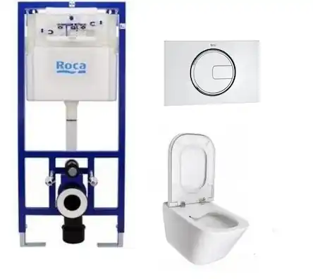 Újdonság Roca Duplo falsík alatti wc tartály komplett szett SZP-RC10 (A890090020, A890098001, A34647L000, A80147200B)Roca
