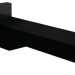 Bestseller Sapho Fali szögletes kifolyócső, 180mm, matt fekete BO415Sapho