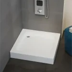 Biztonságos fizetés Sanimix Szögletes akril zuhanytálca, fém lábbal 90x90x14 cm (21.05.05)Sanimix