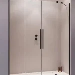 Biztonságos fizetés Radaway Furo Black DWD 150 fekete zuhanyajtó 10108413-54-01, 10111367-01-01Radaway