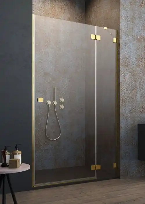 Azonnal elérhető Radaway Essenza Pro Gold DWJ 90 J zuhanyajtó, arany színű zsanér 10099090-09-01RRadaway