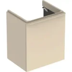 Geberit Smyle Square alsó szekrény mosdóhoz, egy ajtóval, balra nyíló, 53.6x61.7x43.3cm, magasfényű lakkozott homokszürke 500.366.JL.1Geberit Prémium