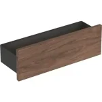 Biztonságos fizetés Geberit Smyle Square fali polc, 45x14.8x14.3cm, porszórt matt láva/eleje, faerezetes feketedió hickory 500.362.JR.1Geberit