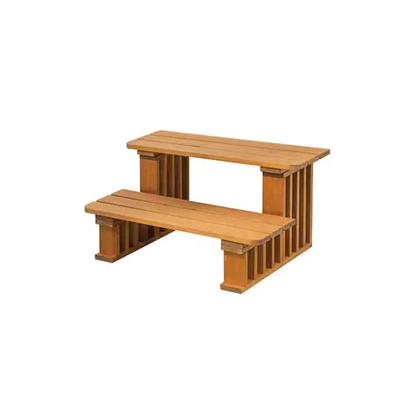 Biztonságos fizetés Vitalspa Thermowood fa lépcsőVitalspa