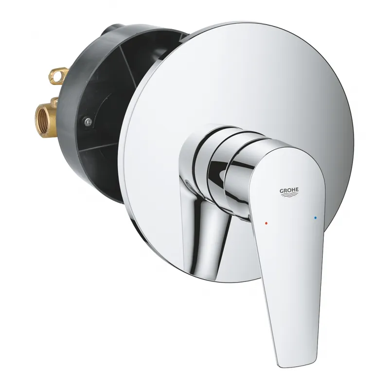 Árengedmény Grohe BauEdge egykaros falsík alatti zuhanycsaptelep beépítő testtel 29078001Grohe
