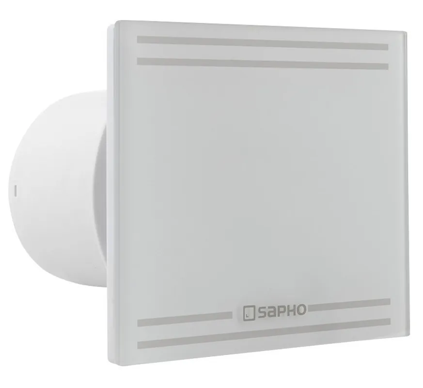 Biztonságos vásárlás Sapho GLASS ventilátor, 8W, 100mm, fehér GS101Sapho