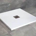 Azonnali szállítás Radaway Kios C 80x80 cm szögletes öntöttmárvány zuhanytálca, fehér KC8080-53Radaway
