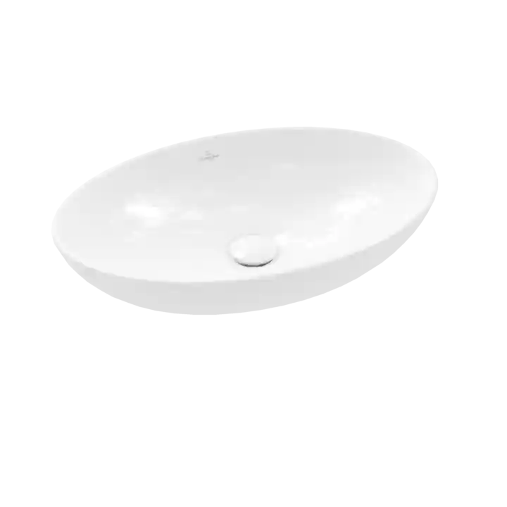 Árengedmény Villeroy and Boch Loop & Friends Surface 56x38 cm ráültethető mosdó Stone White CeramicPlus felülettel 4A4701RWVilleroy & Boch