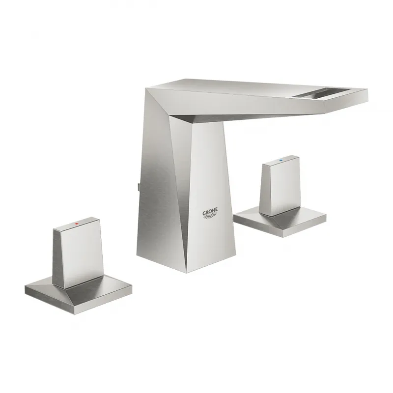 Alacsony ár Grohe Allure Brilliant 3-lyukas mosdócsaptelep S-méret matt szuperacél 20342DC0 (K)Grohe