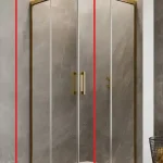 Kedvezmény Radaway Idea Gold KDD 110 B zuhanykabin (egy ajtó), balos 387063-09-01LRadaway