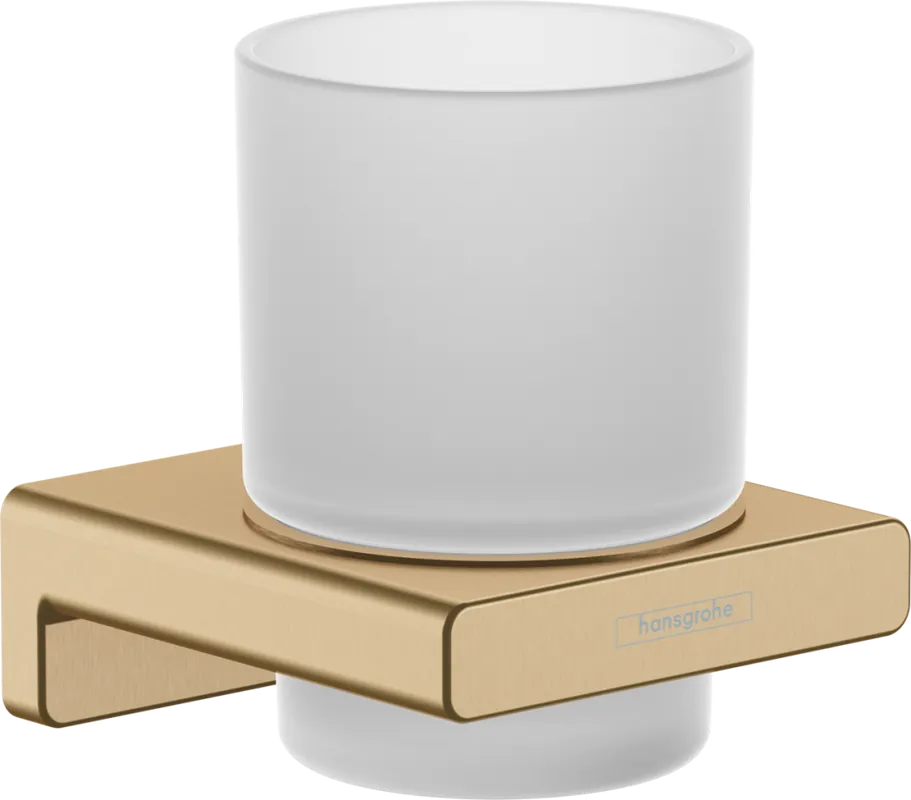 Hansgrohe AddStoris fogkefe tartó pohár, szálcsiszolt bronz 41749140Hansgrohe Azonnal elérhető