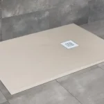 Azonnali szállítás Radaway Kios F 140x80 cm szögletes öntöttmárvány zuhanytálca, bézs KF1480-55Radaway