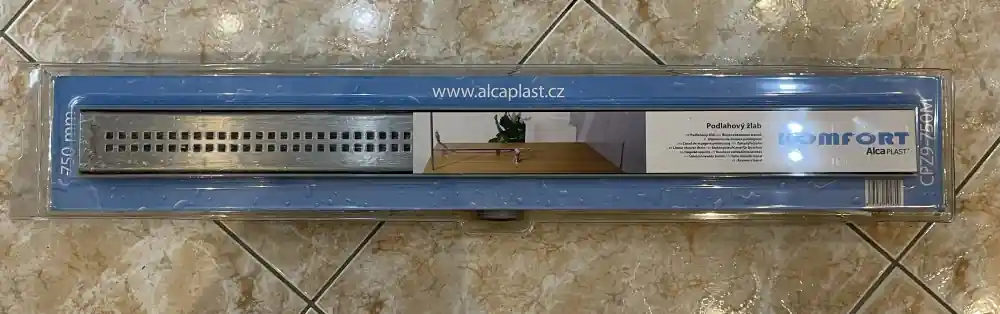 ALCA (Alcaplast) Komfort CPZ9 műanyag zuhanyfolyóka fém ráccsal 950 mm (K)Alcaplast Exkluzív ajánlat