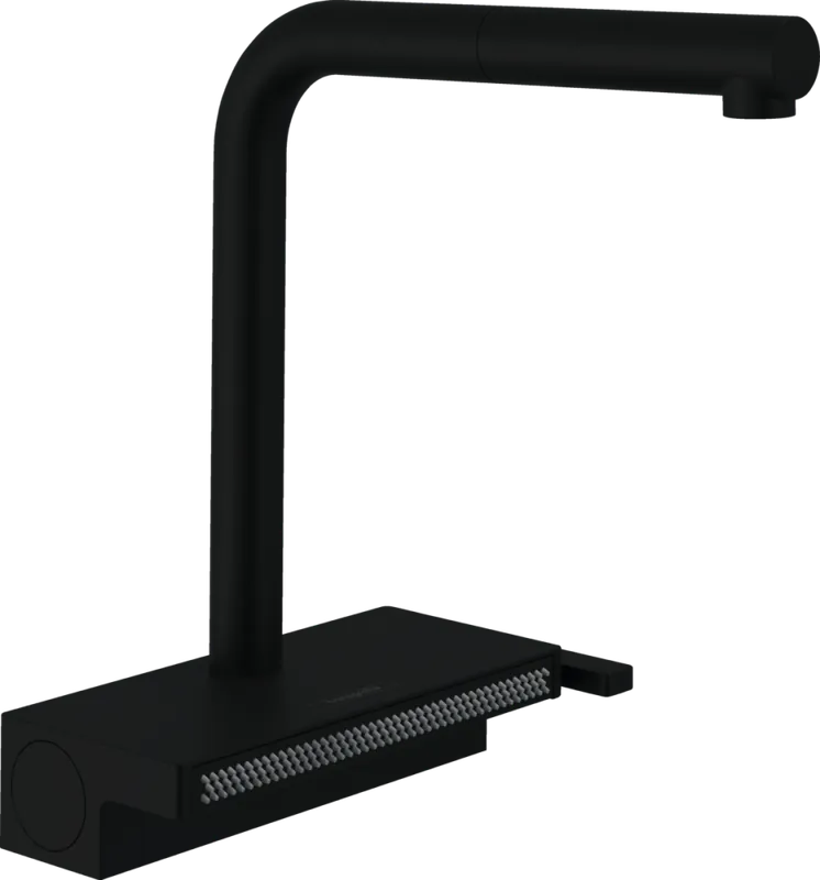 Hansgrohe Aquno Select M81 egykaros konyhai csaptelep 250, kihúzható fejjel, 2jet matt fekete 73836670Hansgrohe Újdonság