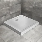 Prémium Radaway Doros Stone C 90x90 cm zuhanytálca előlappal, fehér SDRC9090-05-04SRadaway