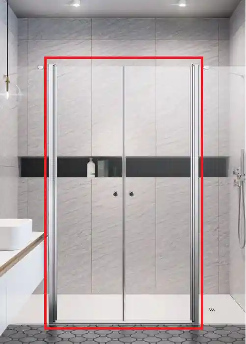 Radaway Eos DWD II 970 (kétrészes nyílóajtó - NEM komplett termék) zuhanyajtó 13799970-01-01Radaway Vedd meg online