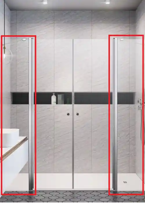 Radaway Eos DWD II 1030 (kétrészes fixfal - NEM komplett termék) zuhanyajtó 13799103-01-01Radaway Biztonságos fizetés