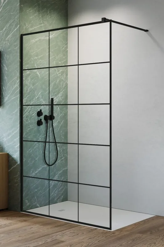 Legkelendőbb Radaway Nes Black Walk-in II Factory zuhanyfal 80 cm 10013080-54-55Radaway