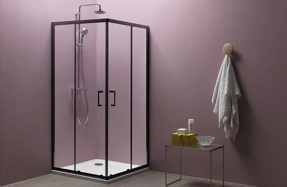 Kihagyhatatlan ajánlat Kolpa-San Eco Quat TKK 90x90 cm szögletes zuhanykabin matt fekete 515280Kolpa-San