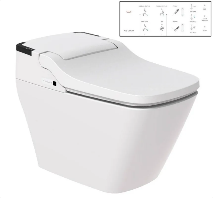 VOVO TCB 090 SA toilet komplett wc berendezés öblítővel és elektromos bidével ellátvaNoName Utolsó esély