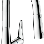 Kiárusítás Hansgrohe Talis M51 egykaros konyhai csaptelep 160, kihúzható zuhanyfejjel, króm 72815000Hansgrohe