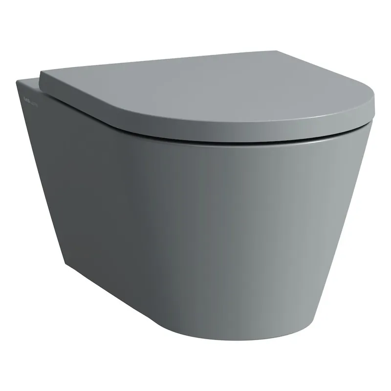 Akciós ár Laufen KARTELL BY LAUFEN perem nélküli fali wc, matt grafit H8203377580001Laufen