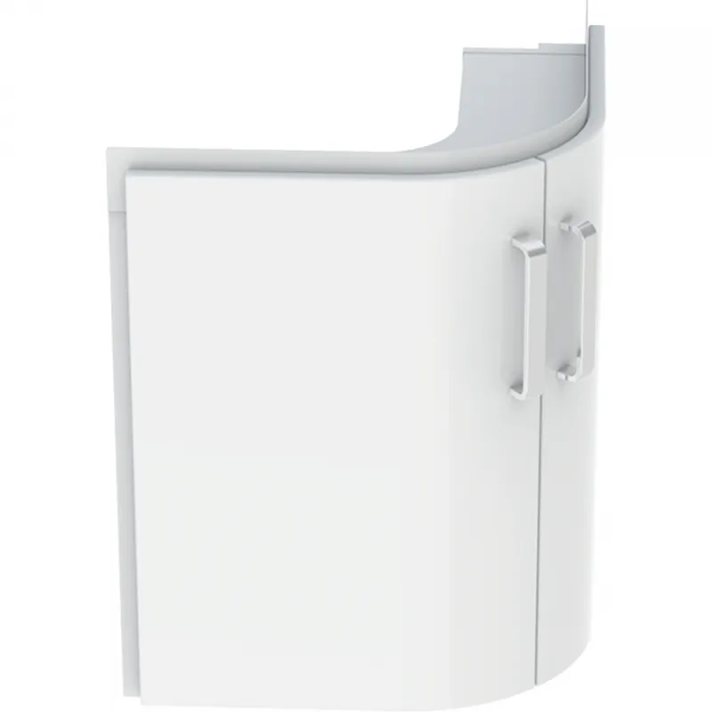 Geberit Selnova Compact alsó szekrény sarok mosdóhoz, kétajtós, 69x55cm, fehér/matt bevonat, fehér/fényes 501.486.00.1Geberit Csak ma