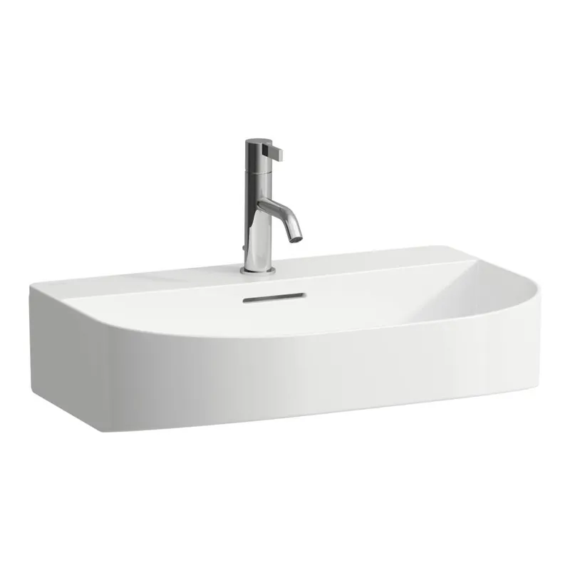 Kihagyhatatlan ajánlat Laufen Sonar 60x42 cm mosdó, alsó felülete csiszolt LCC felülettel, fehér H8163424001041Laufen