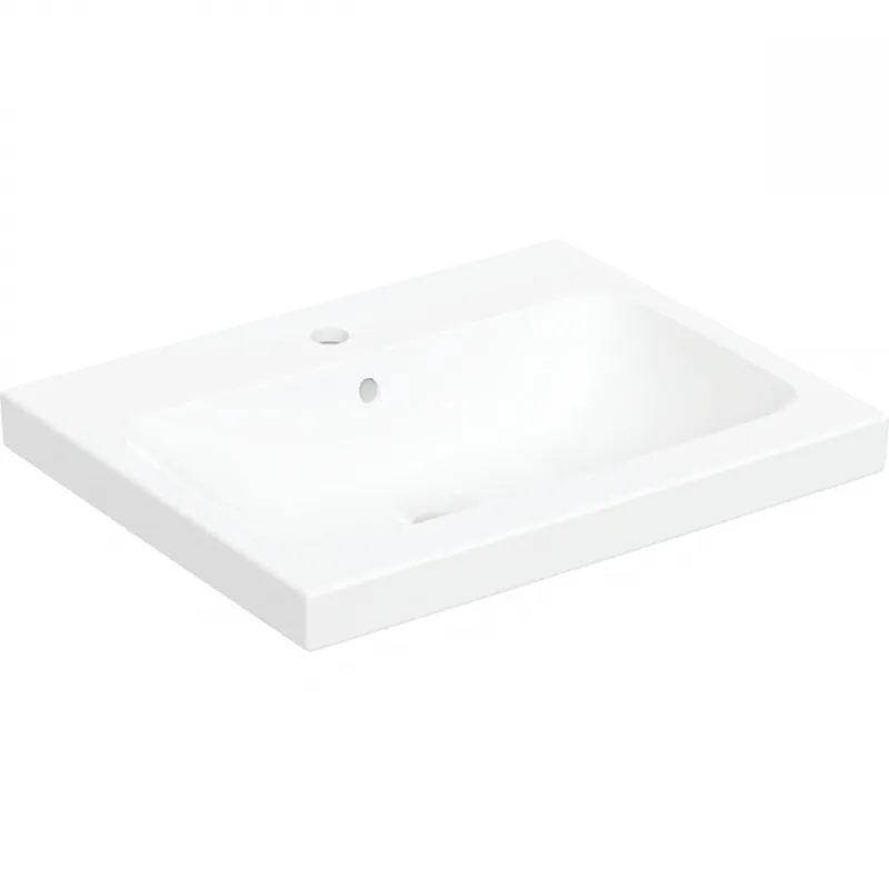 Rendeld meg most Geberit iCon Light pultra ültethető mosdó, 60x48cm, csaplyukkal és túlfolyóval, fehér 501.847.00.1Geberit